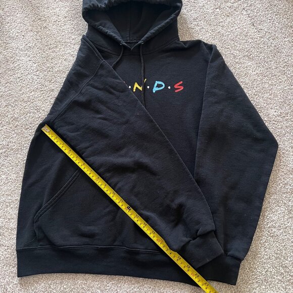 Original Brand FRIENDS TV Show Vintage Black Hoodie with Colorful Logo S - Picture 5 of 6